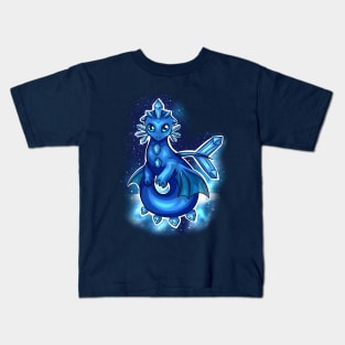 Sapphire Dragon : Cute Crystal Dragon Kids T-Shirt